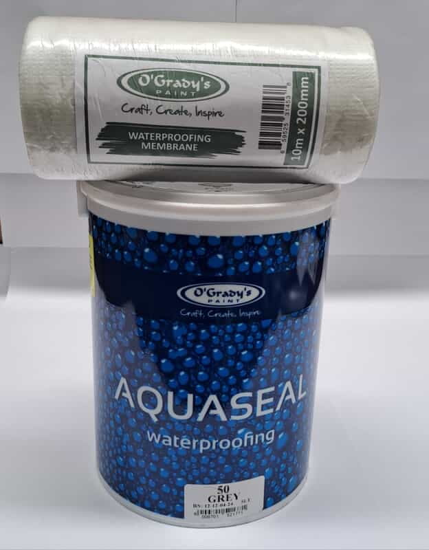 Aquaseal waterproofing + membrane