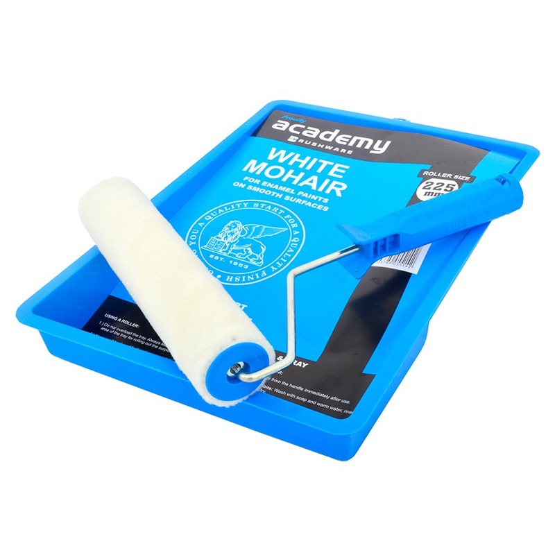 White mohair roller set