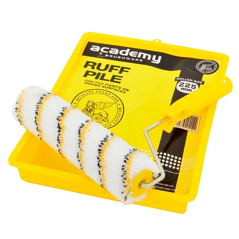 Roller paint set ruff pile