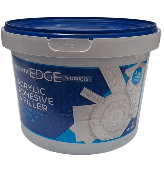 Glue acrylic cornice