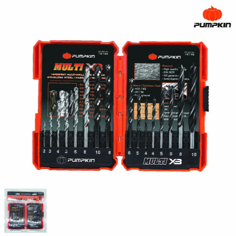 16 PCS multi-drill bits set for metal/masonry/wood 14mm 16 PCS multi-drill bits set for metal/masonry/wood 14mm