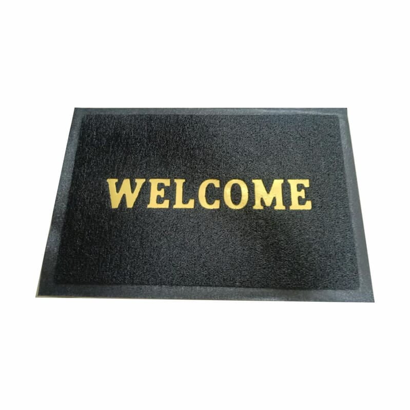 PVC Coil Door Welcome Matt 40x60cm Black PVC Coil Door Welcome Matt 40x60cm Black