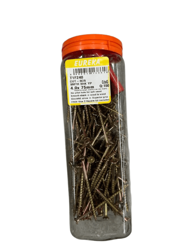 Cut screw full threads