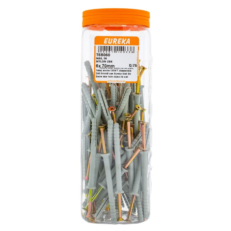 Nylon nails 6x70mm