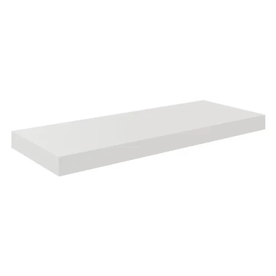 White floating shelf