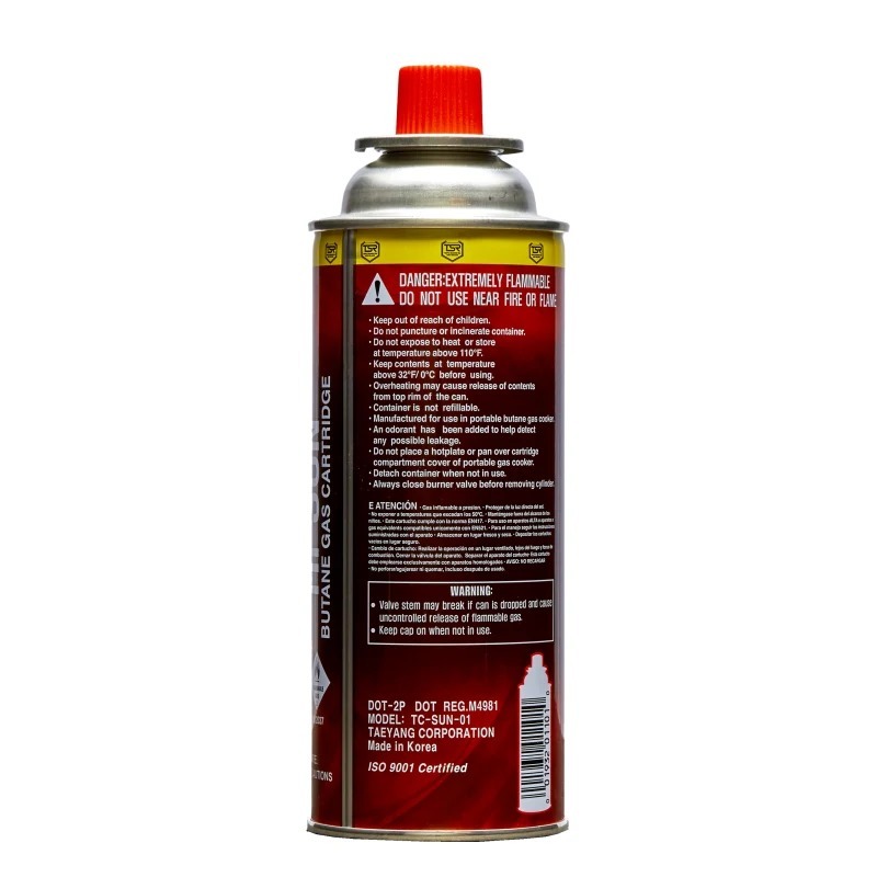 Cartridge gas butane