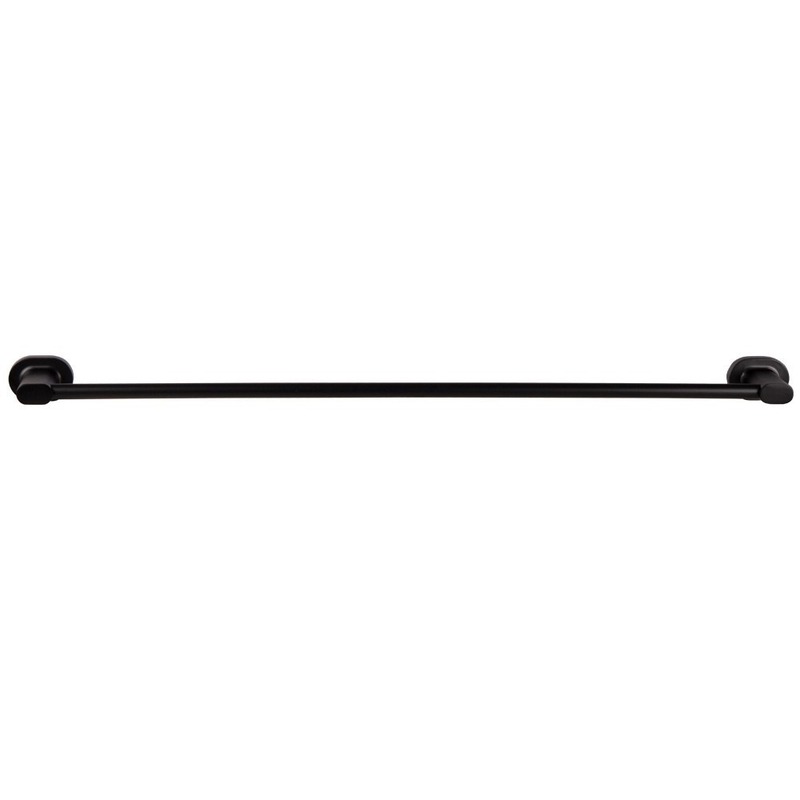 Single towel bar matt black
