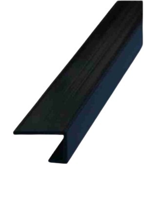 Black end trim 900mm