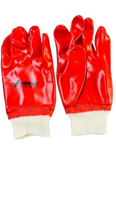 Red pvc gloves 26cm Red pvc gloves 26cm