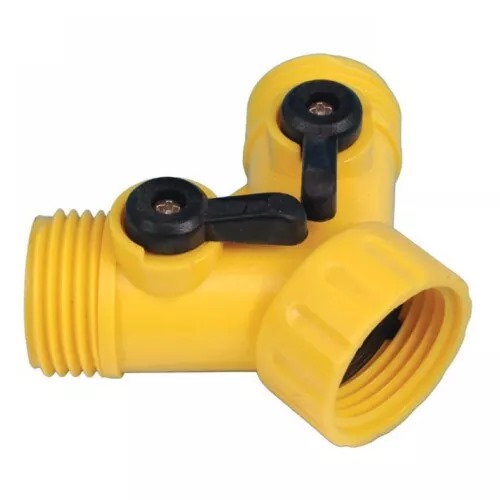 Snap in dual shut-off plost