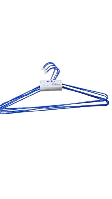 Purple steel wire hanger