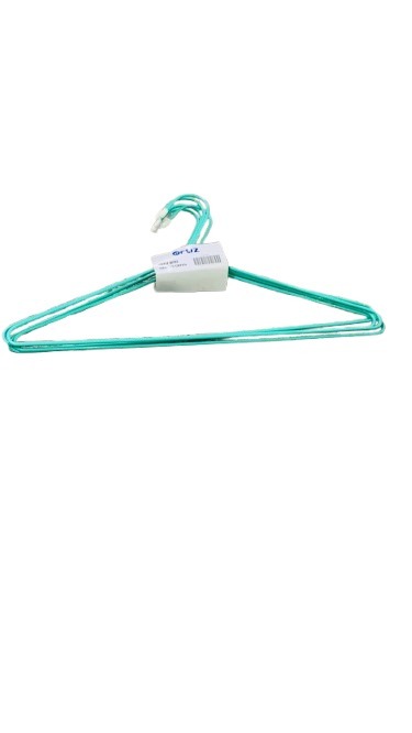 Green steel wire hanger