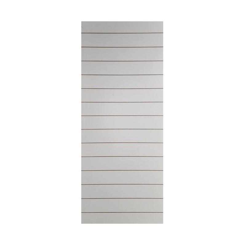 Horizontal white brown lines door