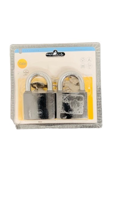 Yale 50mm iron padlock duo pack